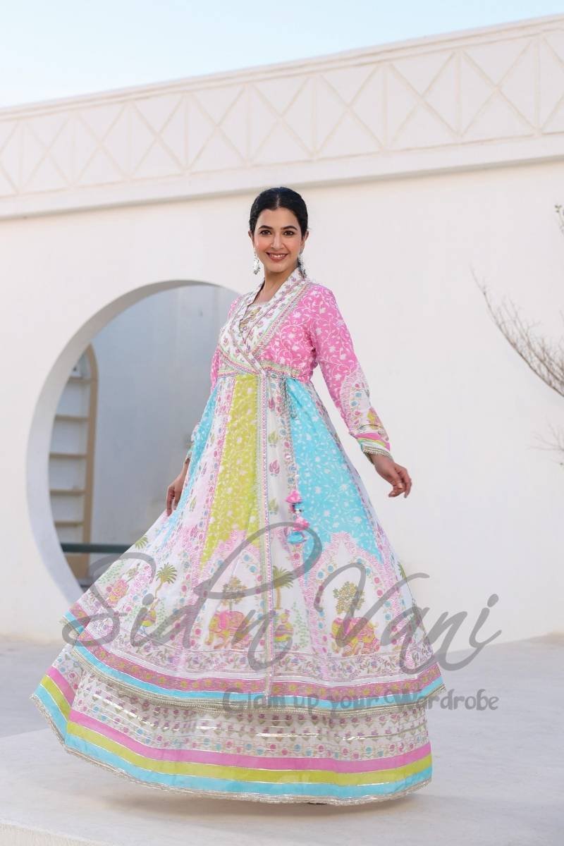 Mul Mul Angrakha 2 piece Set