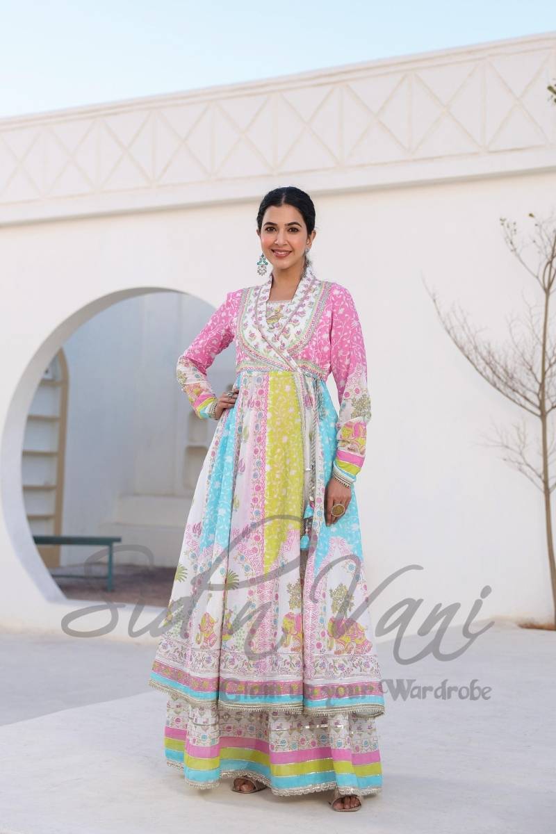 Mul Mul Angrakha 2 piece Set