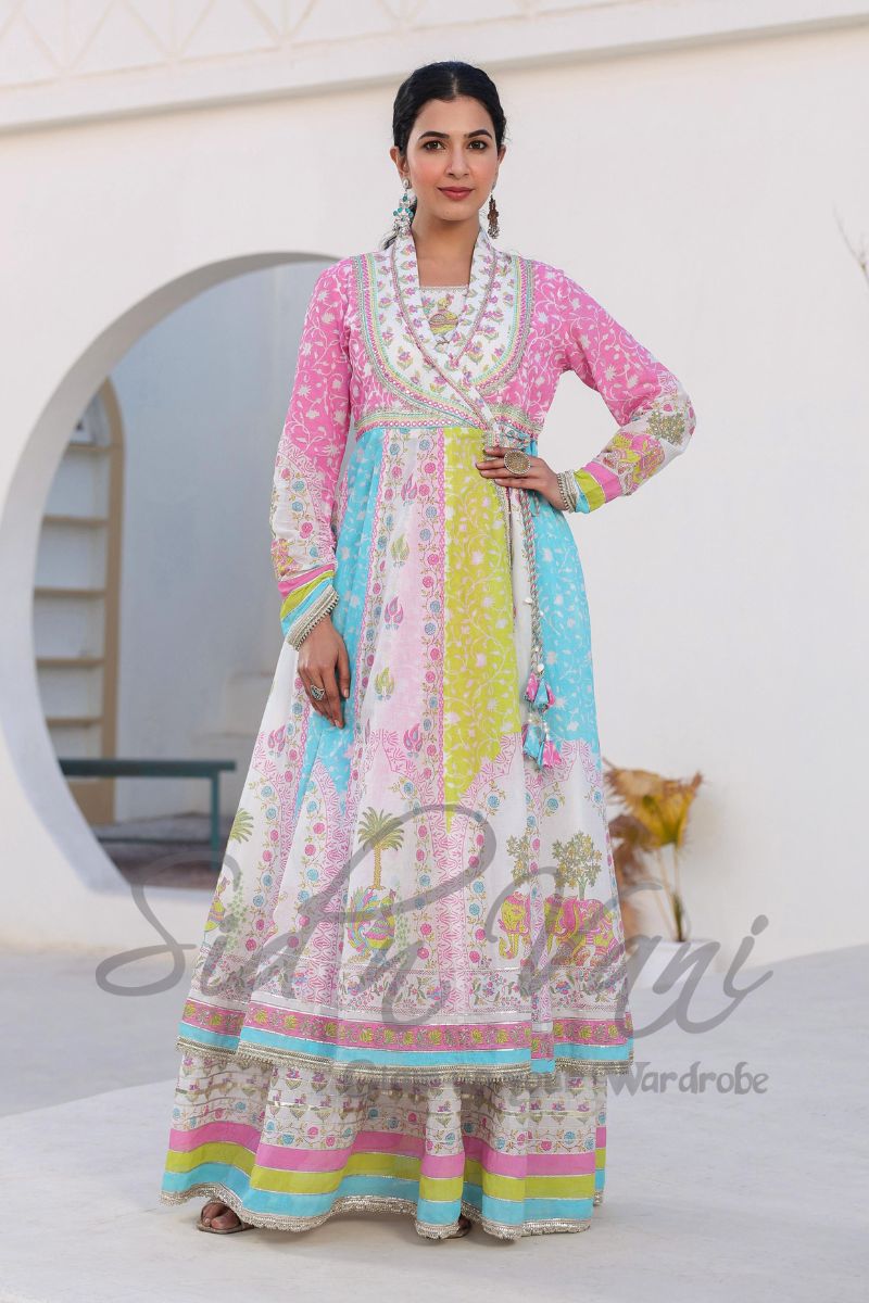 Mul Mul Angrakha 2 piece Set