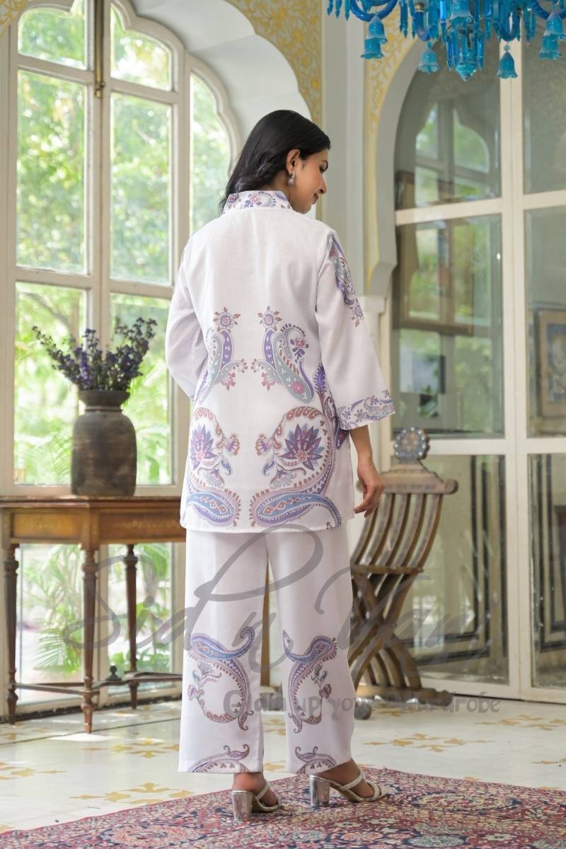 Linen Ambi Floral Corset Top