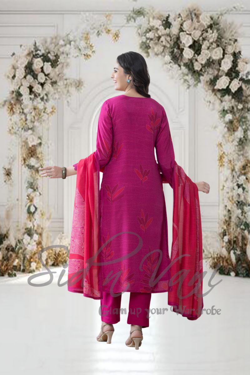 Muslin Cotton Ombre Suit Set