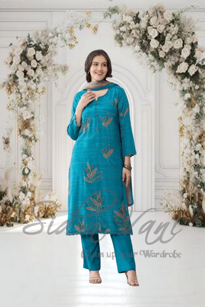 Muslin Cotton Ombre Suit Set