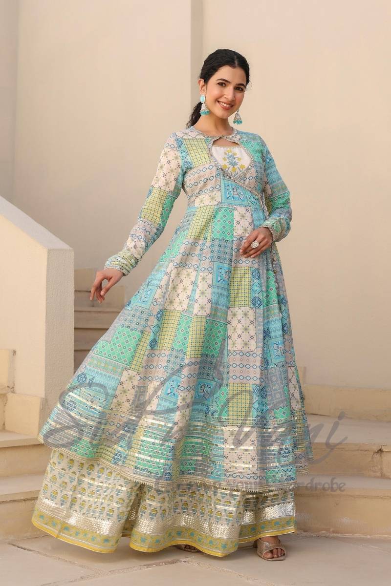 Angrakha Style Anarkali