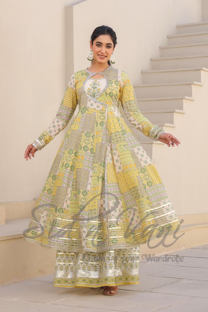 Angrakha Style Anarkali