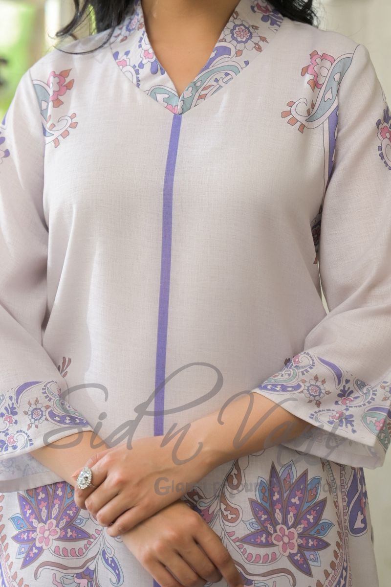 Linen Ambi Floral Corset Top