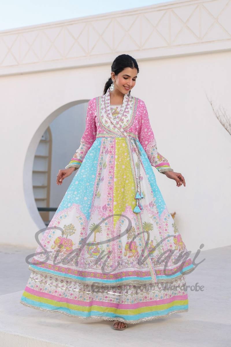 Mul Mul Angrakha 2 piece Set