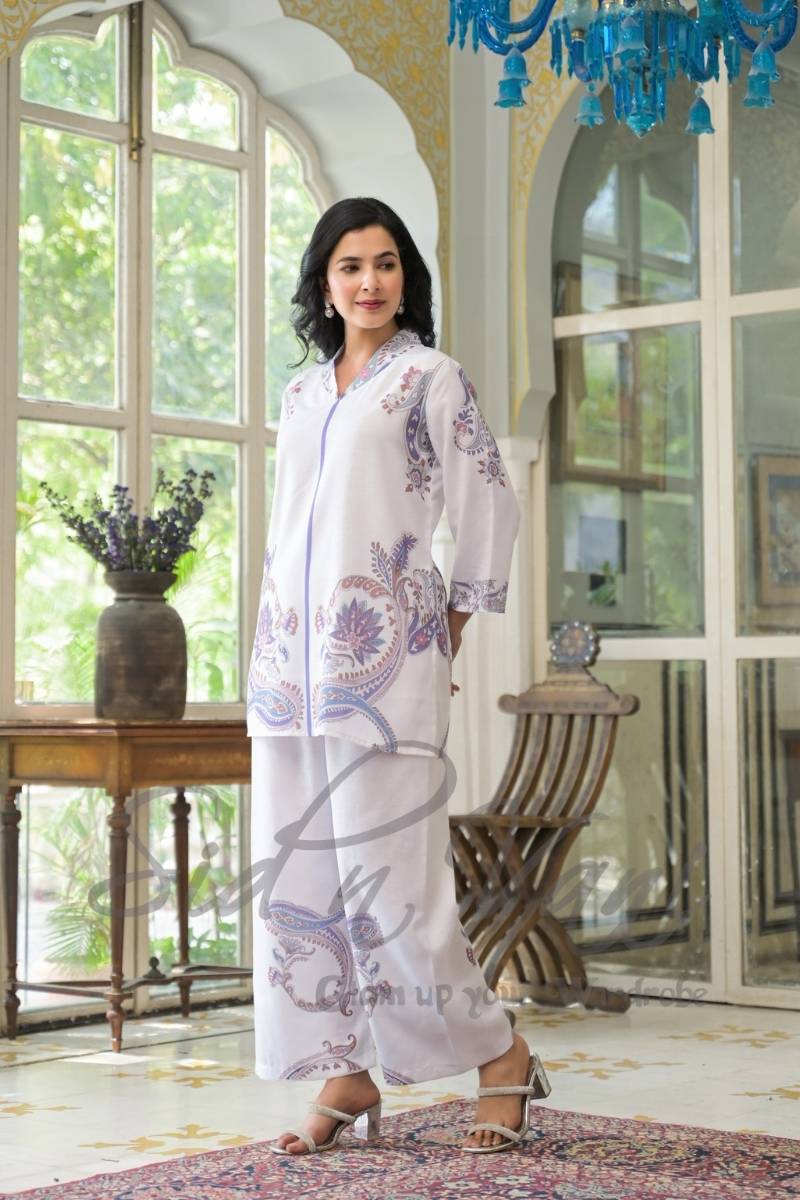 Linen Ambi Floral Corset Top