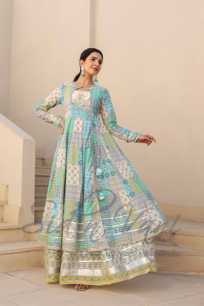 Angrakha Style Anarkali