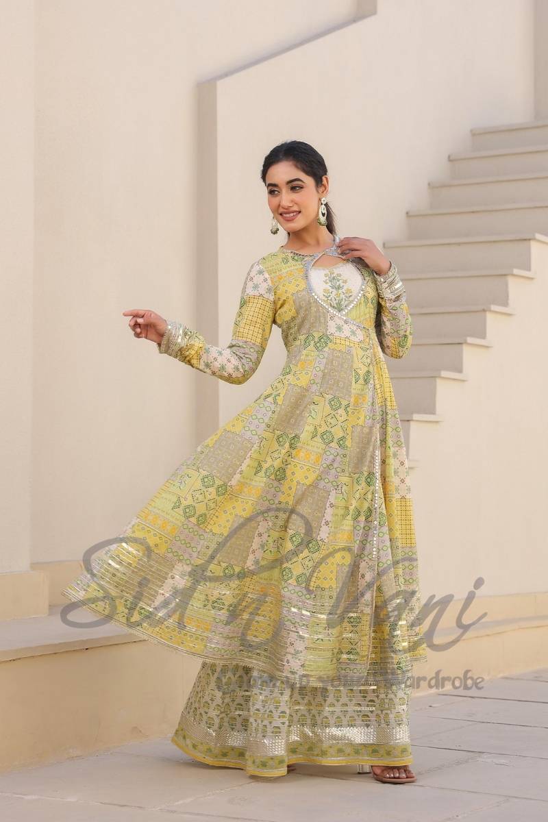 Angrakha Style Anarkali