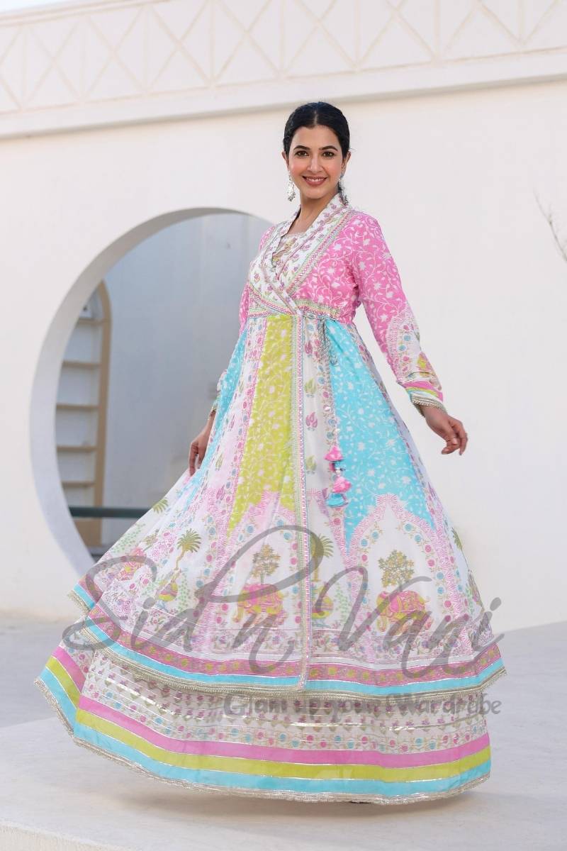 Mul Mul Angrakha 2 piece Set