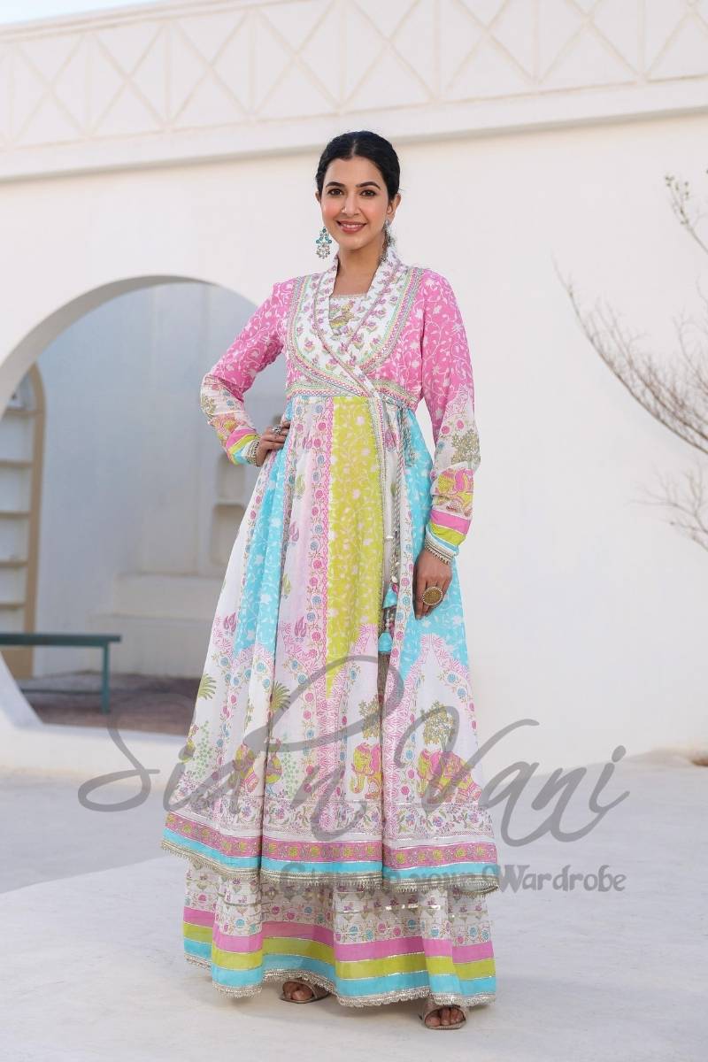 Mul Mul Angrakha 2 piece Set