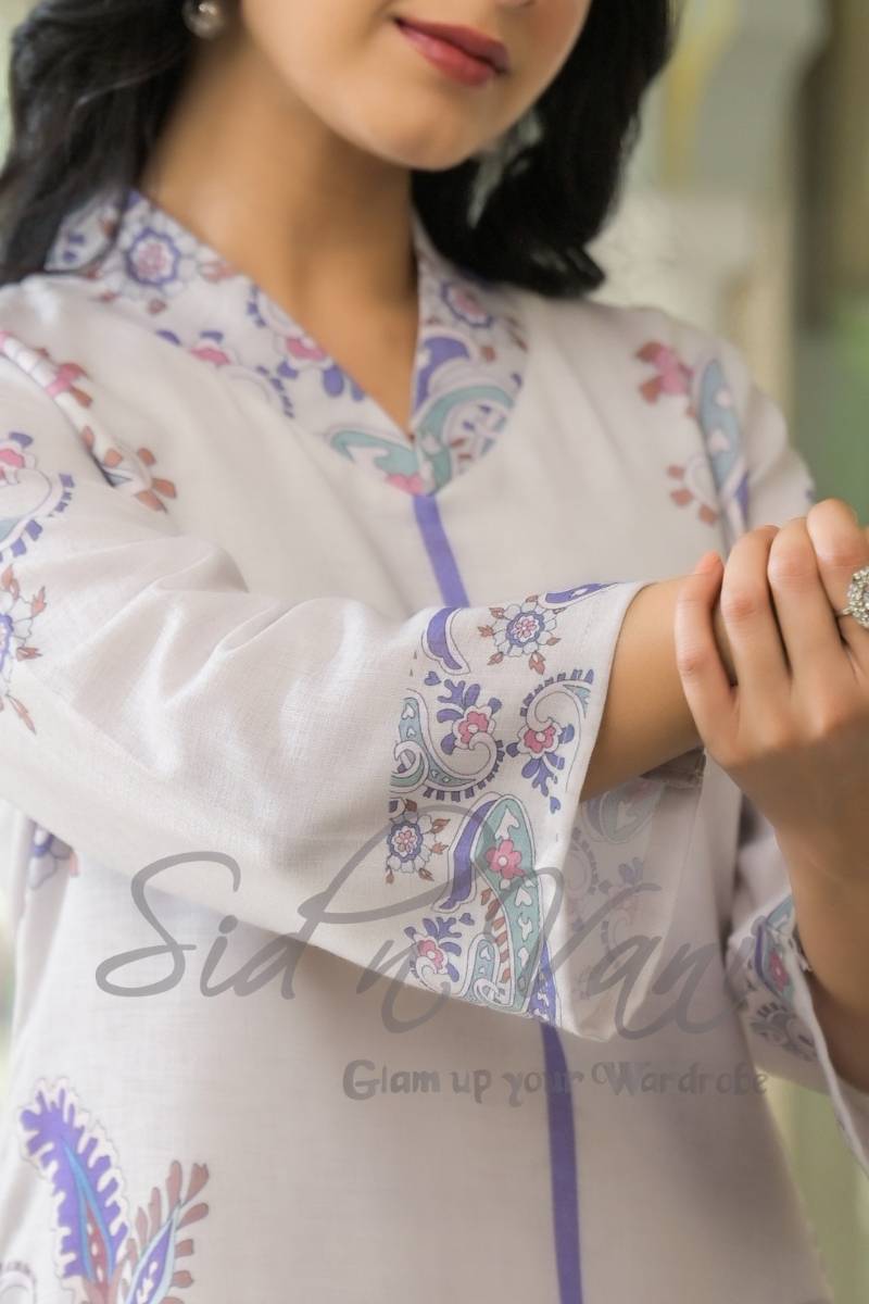 Linen Ambi Floral Corset Top