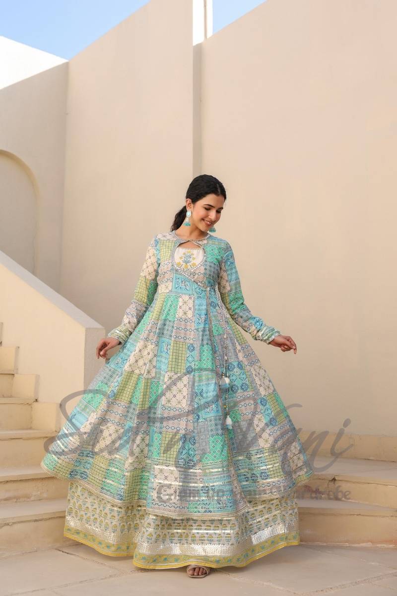 Angrakha Style Anarkali
