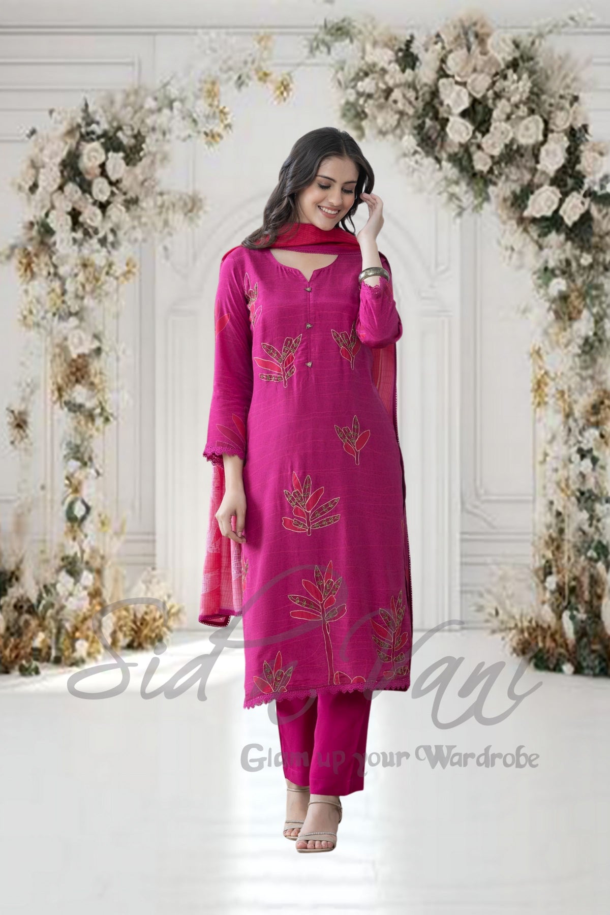 Muslin Cotton Ombre Suit Set