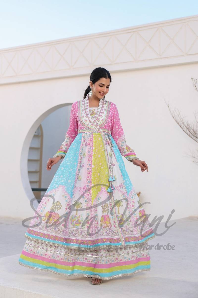 Mul Mul Angrakha 2 piece Set